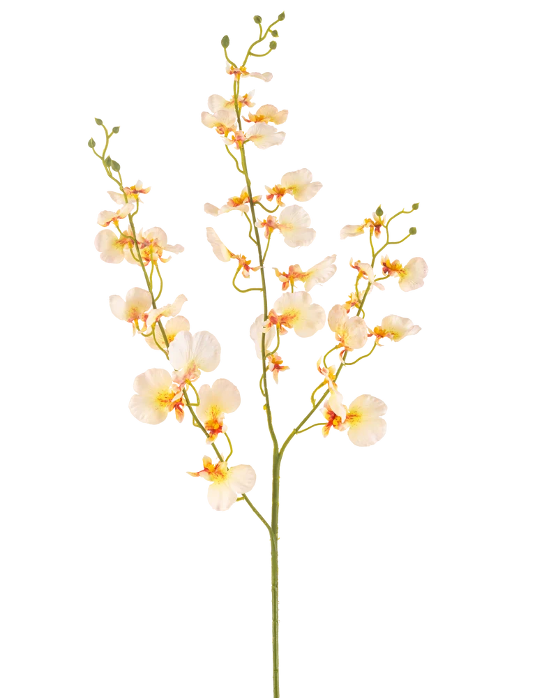Kunstbloem Orchidee 98 cm lichtgeel