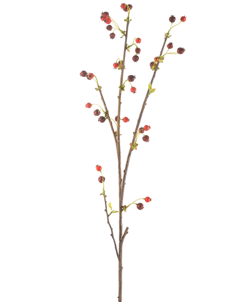 Kunstbloem Rozenbottel 112 cm rood