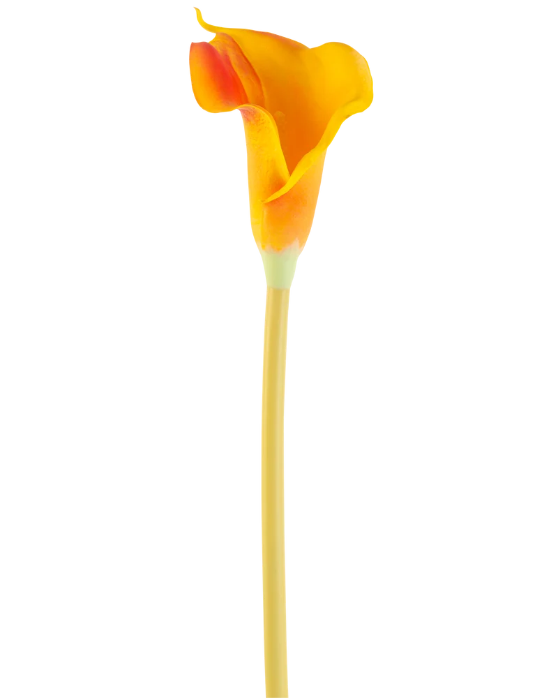 Kunstbloem Calla 64 cm oranje