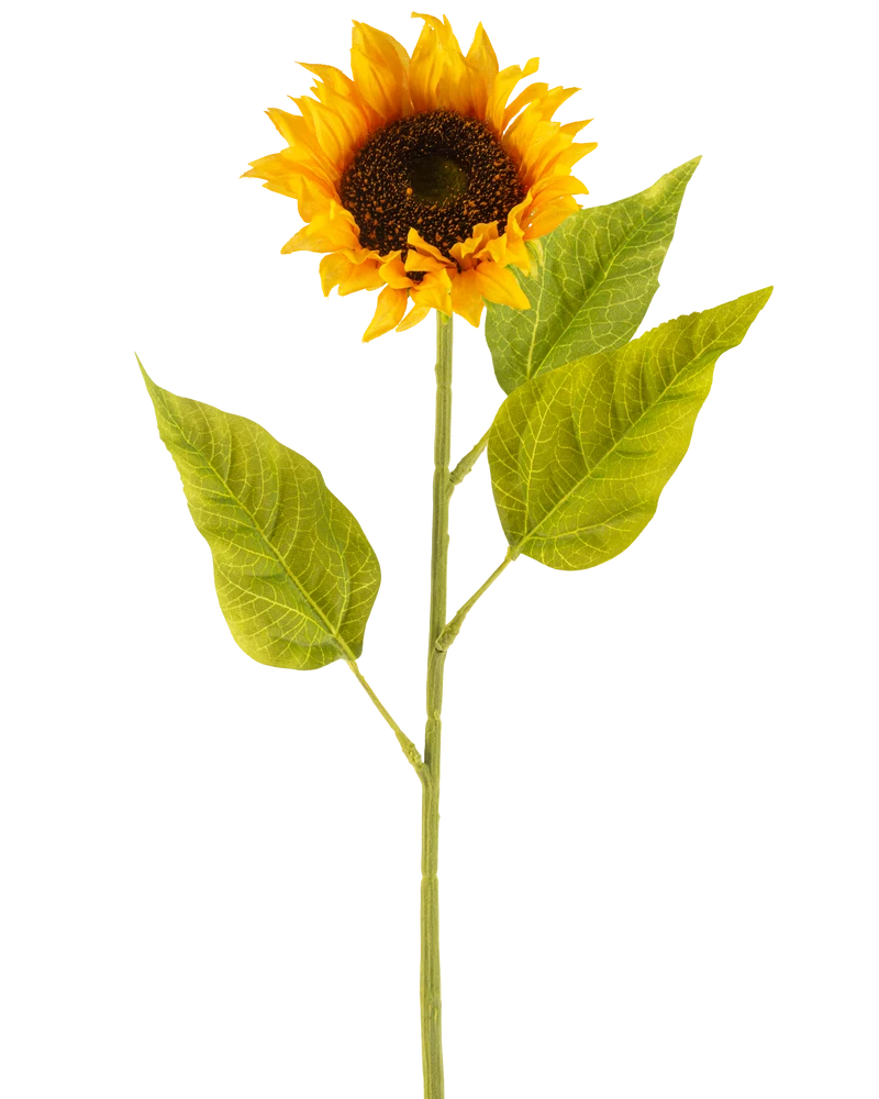 Kunstbloem Zonnebloem 71 cm geel