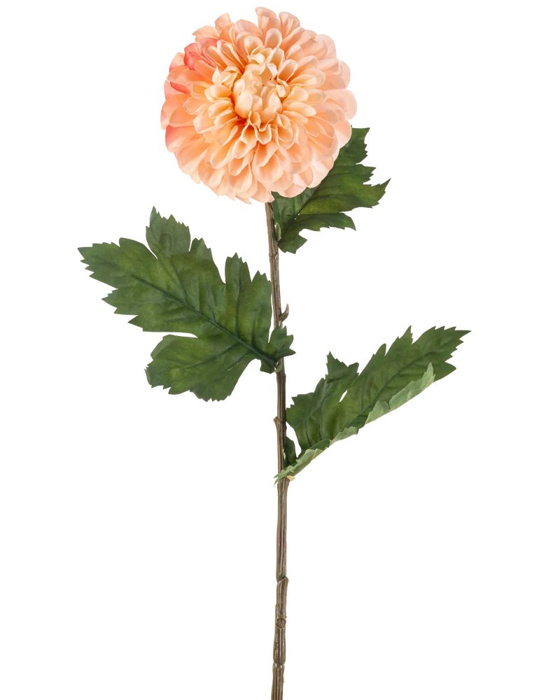 Kunstbloem Dahlia 75 cm perzik