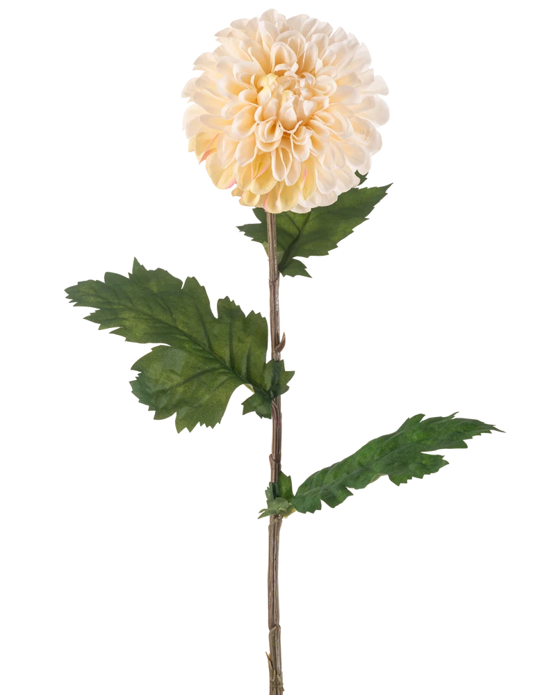 Kunstbloem Dahlia 75 cm crème
