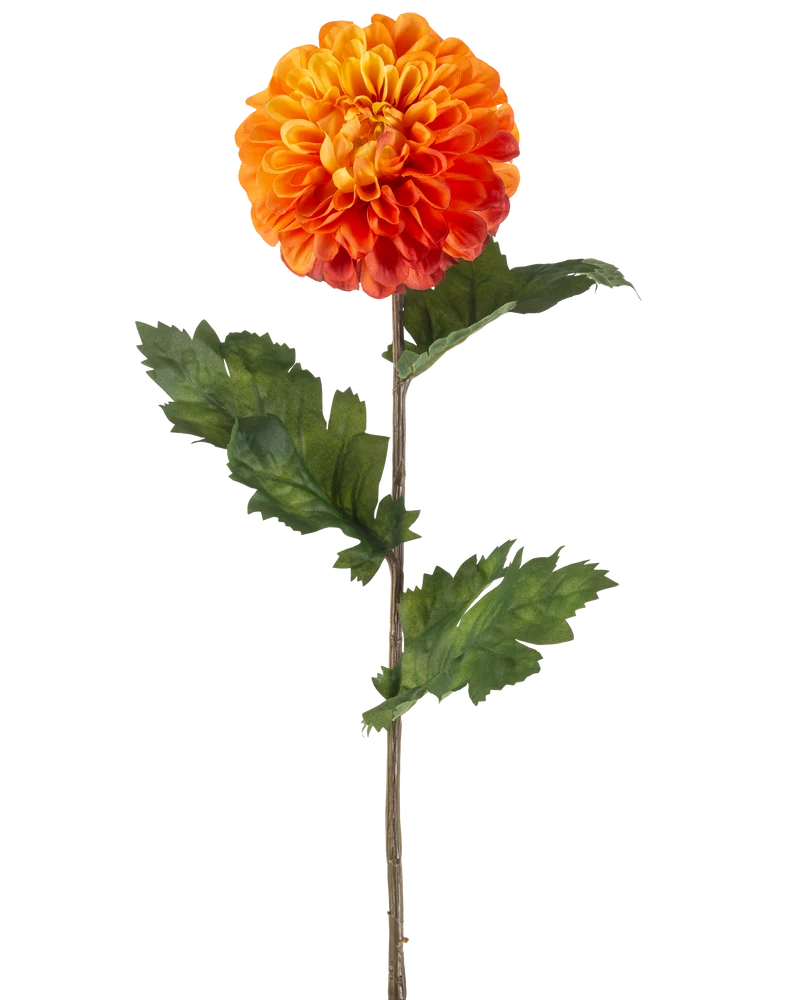Kunstbloem Dahlia 75 cm oranje