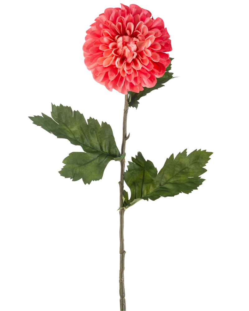 Kunstbloem Dahlia 75 cm rood