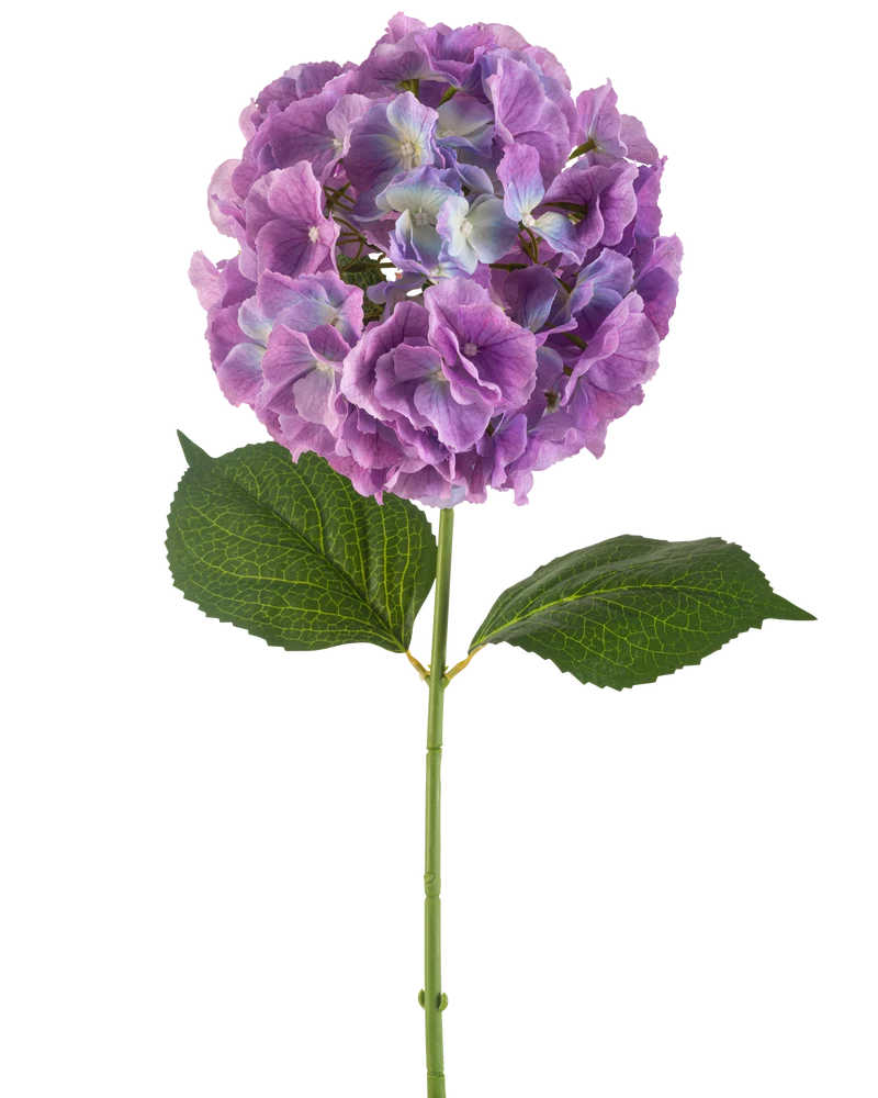 Kunstbloem Hortensia 75 cm paars