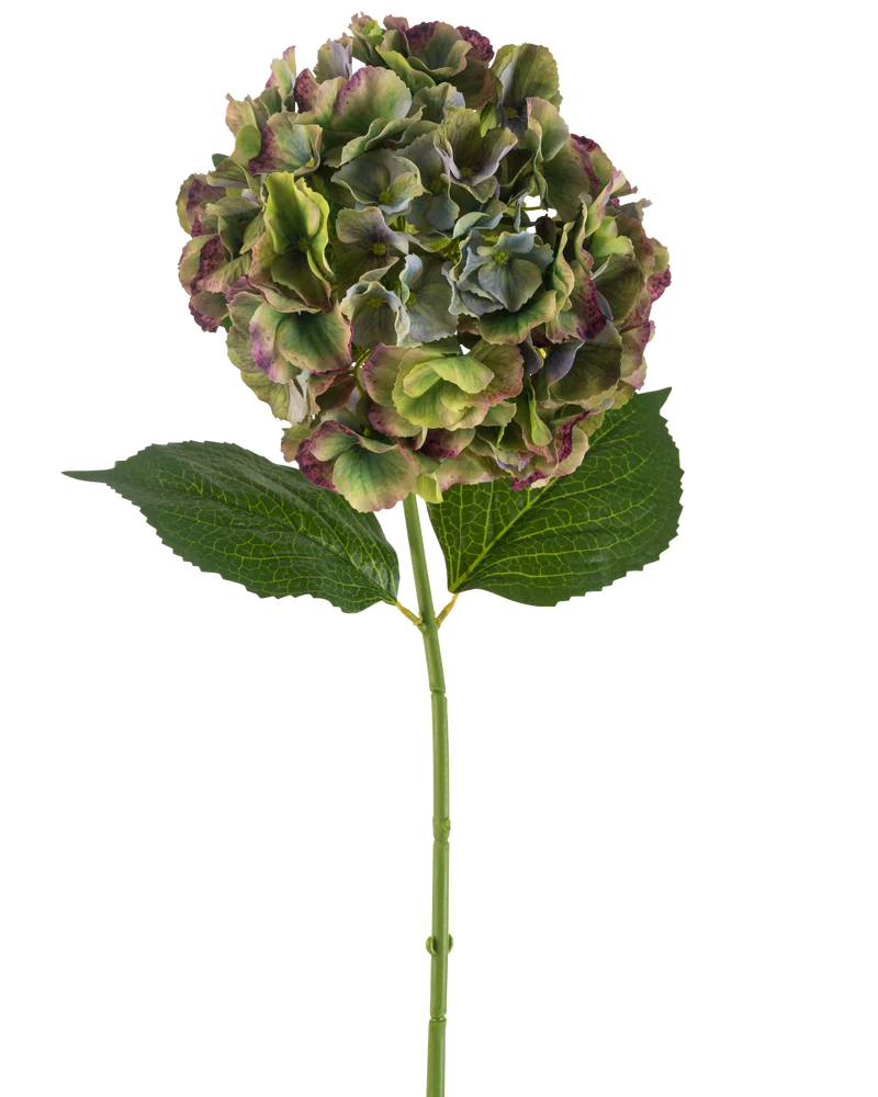 Kunstbloem Hortensia 75 cm groen
