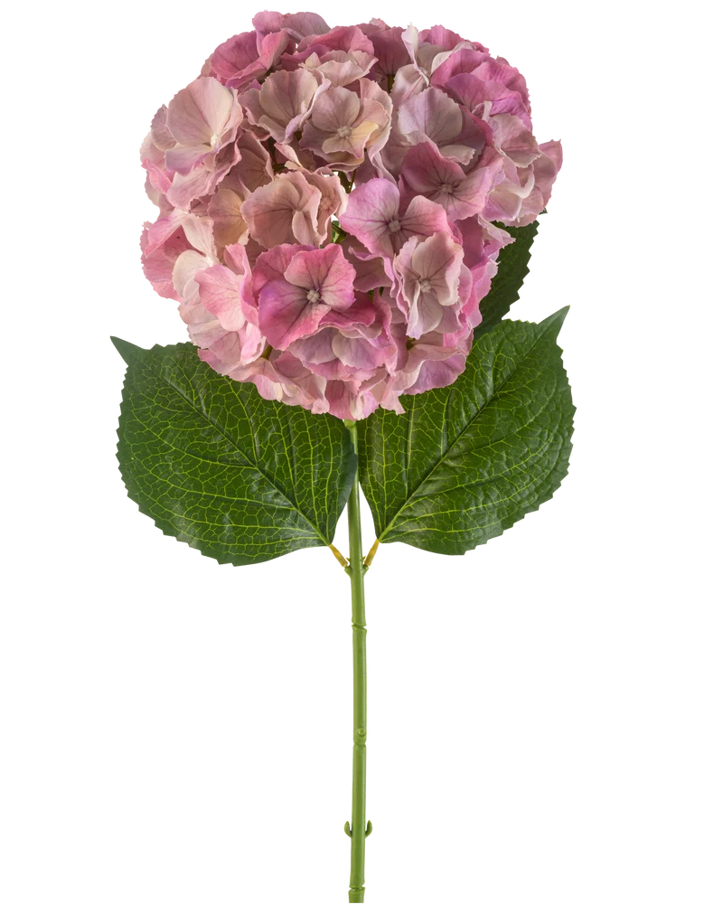 Kunstbloem Hortensia 75 cm mauve