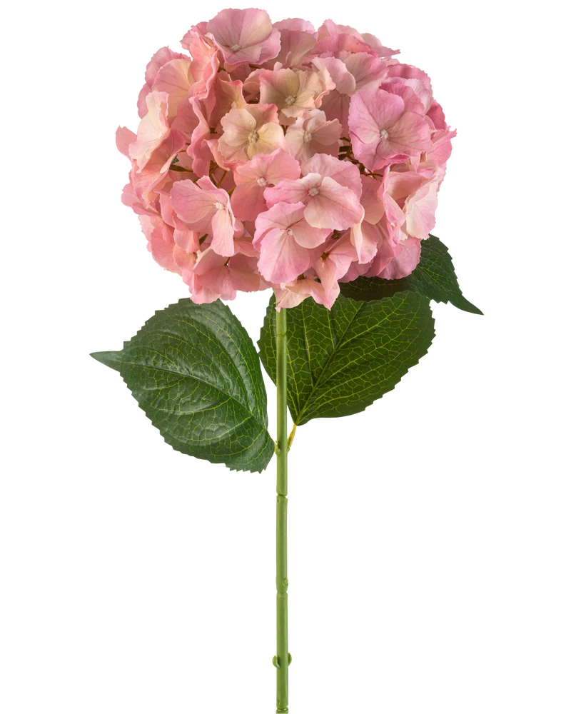 Kunstbloem Hortensia 75 cm roze