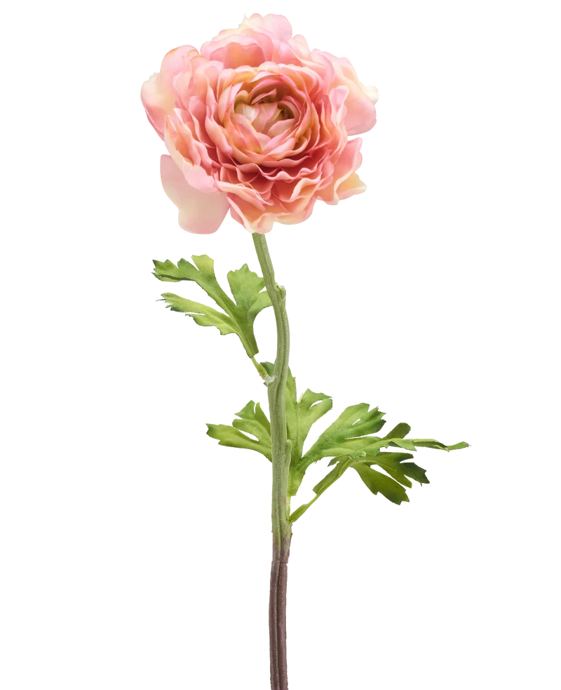 Kunstbloem Ranunculus 51 cm roze