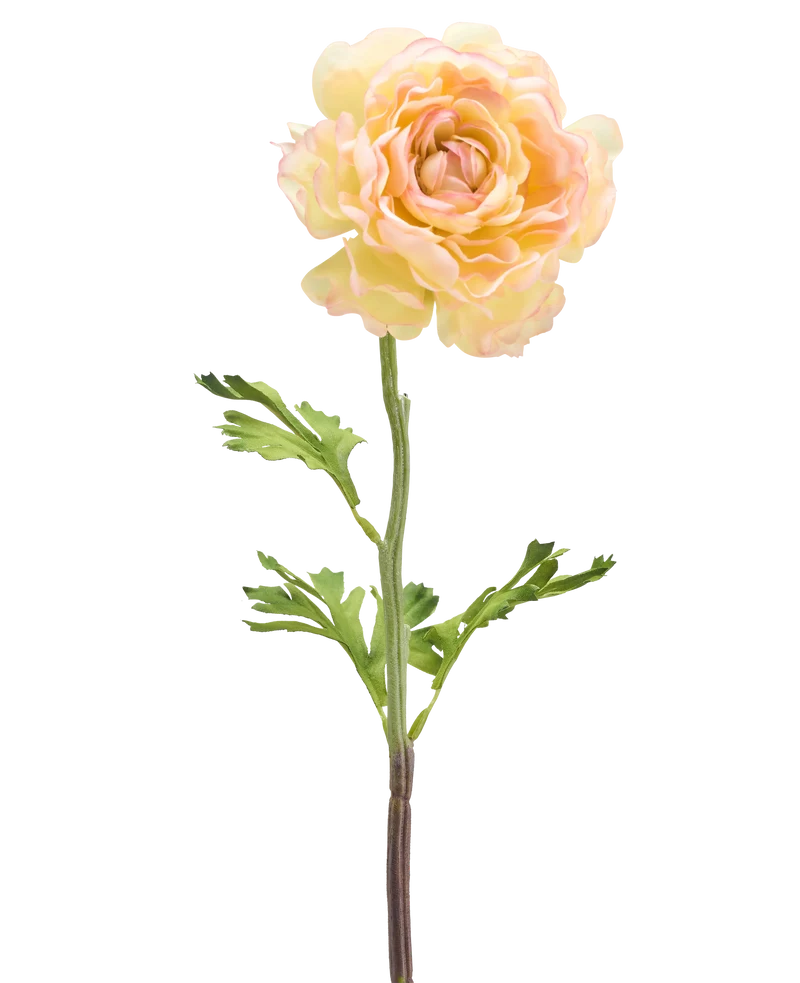 Kunstbloem Ranunculus 51 cm licht wit