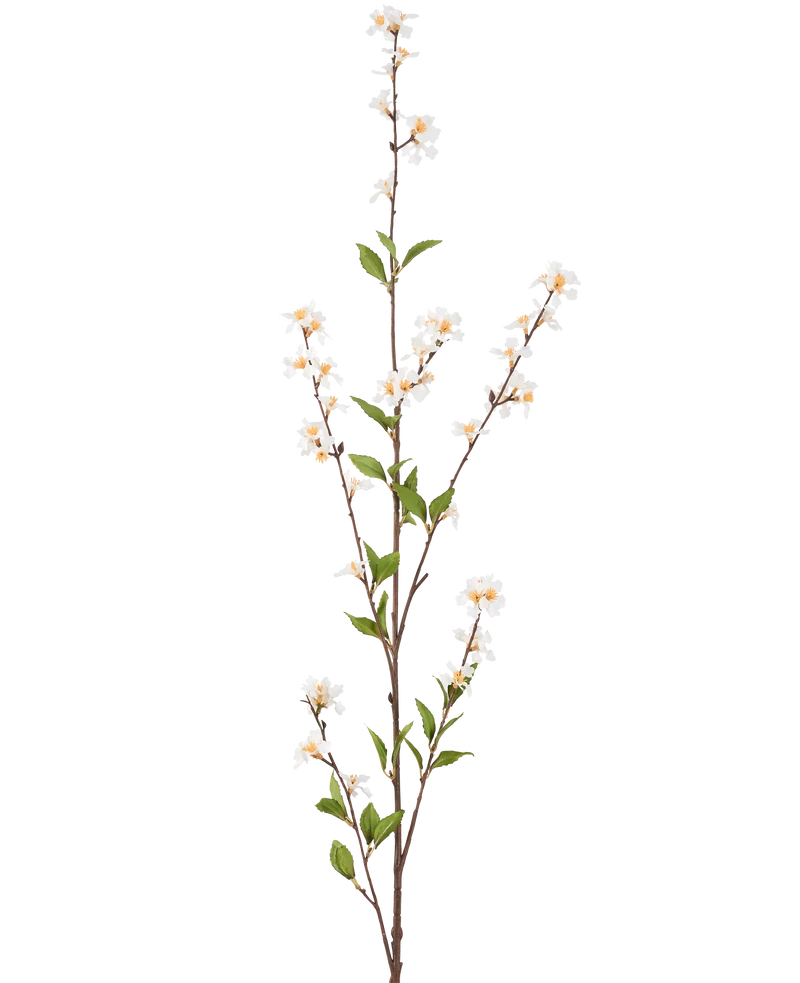 Kunstbloem Bloemen 119 cm crème