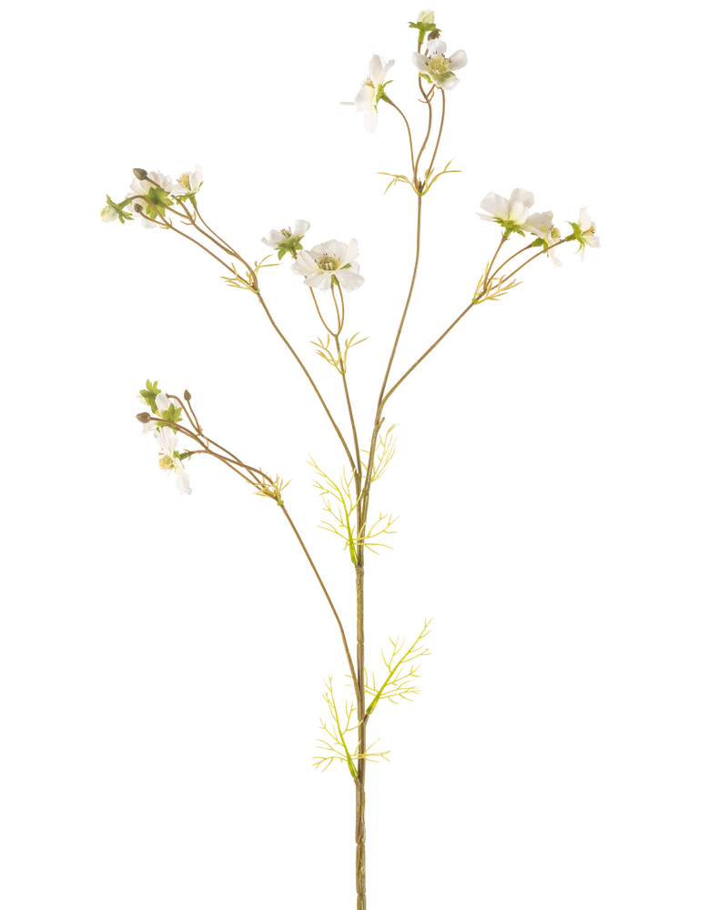Kunstbloem Cosmos 95 cm crème
