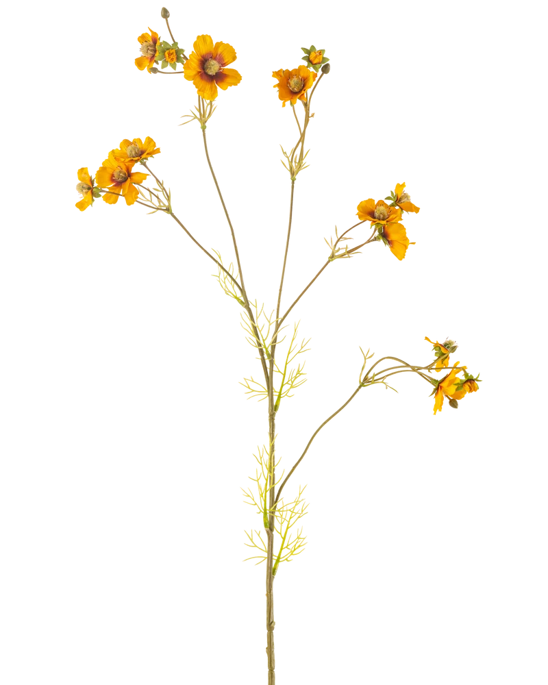 Kunstbloem Cosmos 95 cm geel