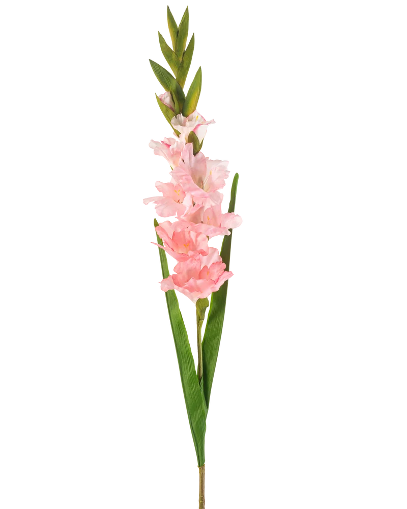 Kunstbloem Gladioli 93 cm roze