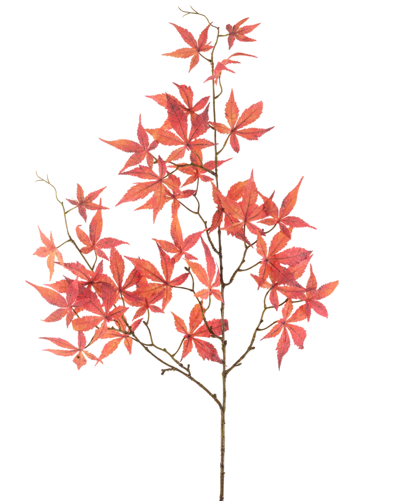 Kunstbloem Esdoornblad 109 cm rood