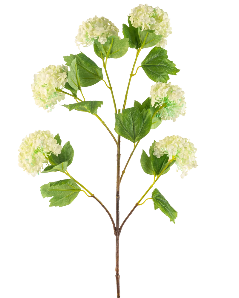 Kunstbloem Sneeuwbal 94 cm groen