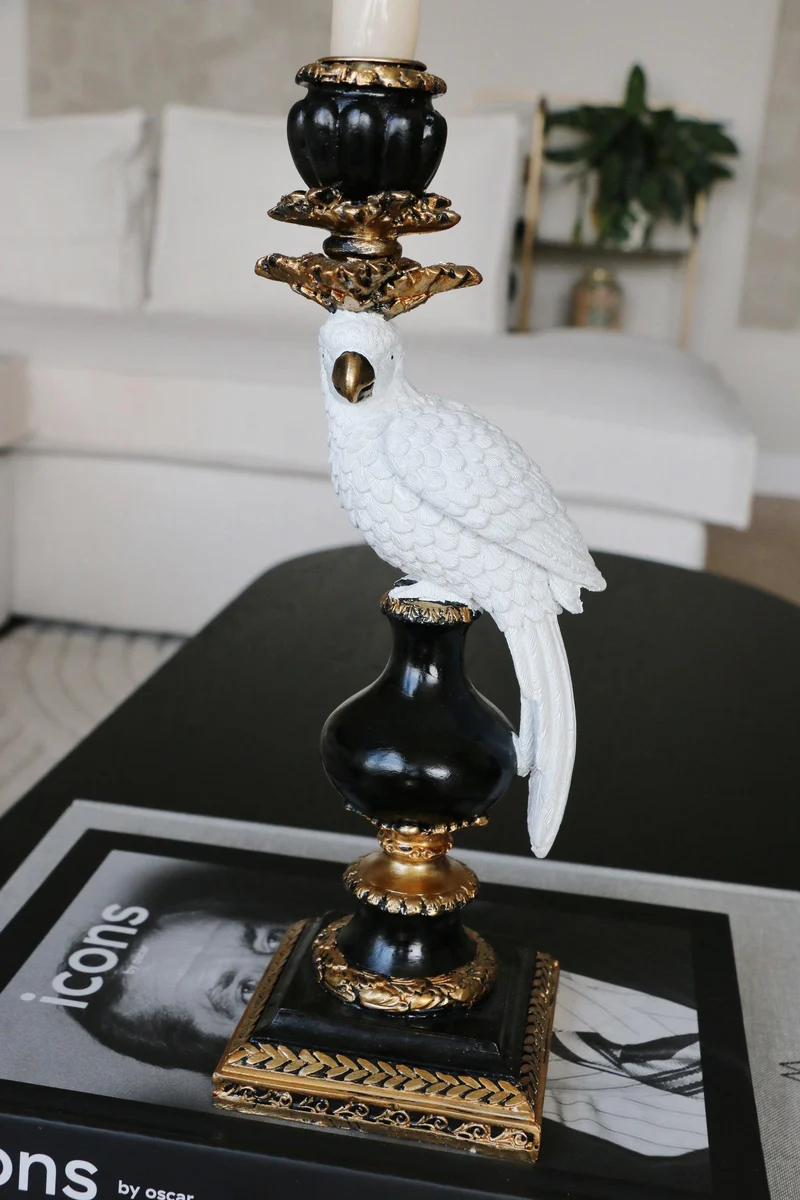 Kandelaar - Vogel wit groot