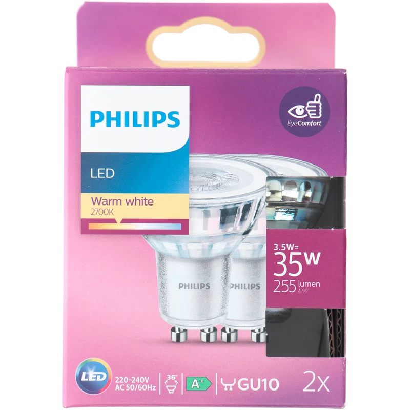 Philips LED 35W spot GU10 niet dimbaar