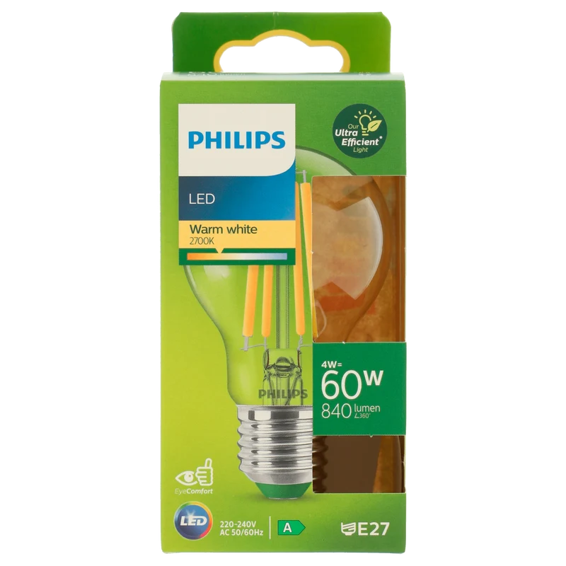 Philips LED Bulb 60W E27 2700K CL UE