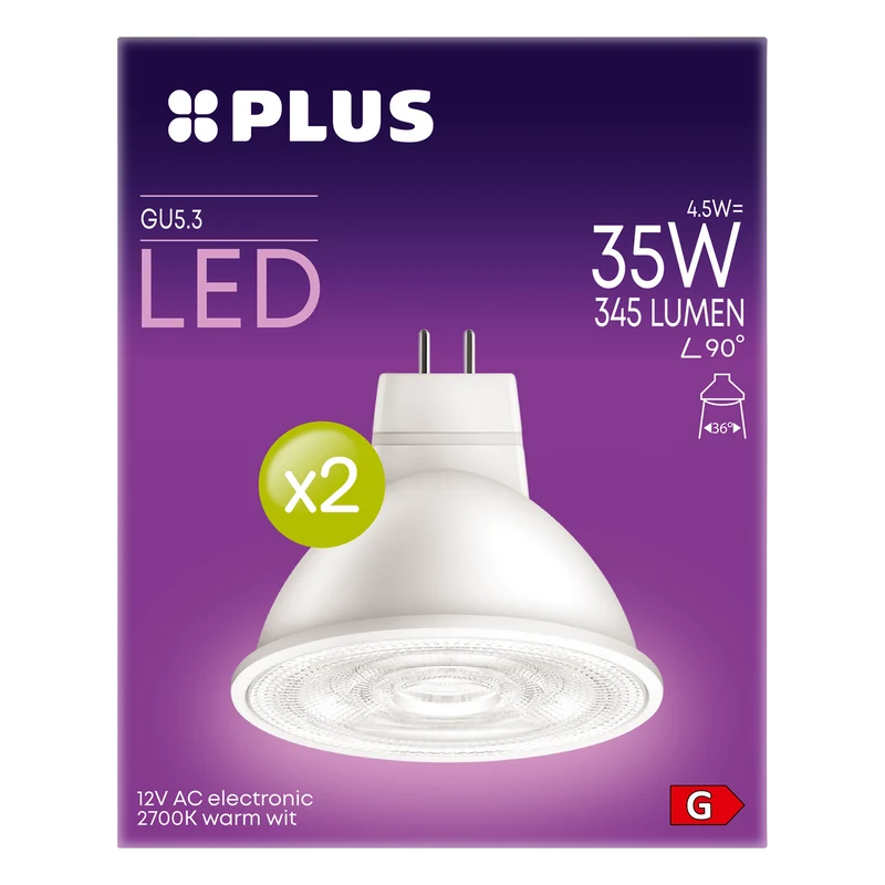LED 35W GU5.3 12V 2PK
