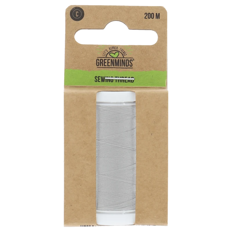 Greenminds Garen Polyester Lichtgrij 200m
