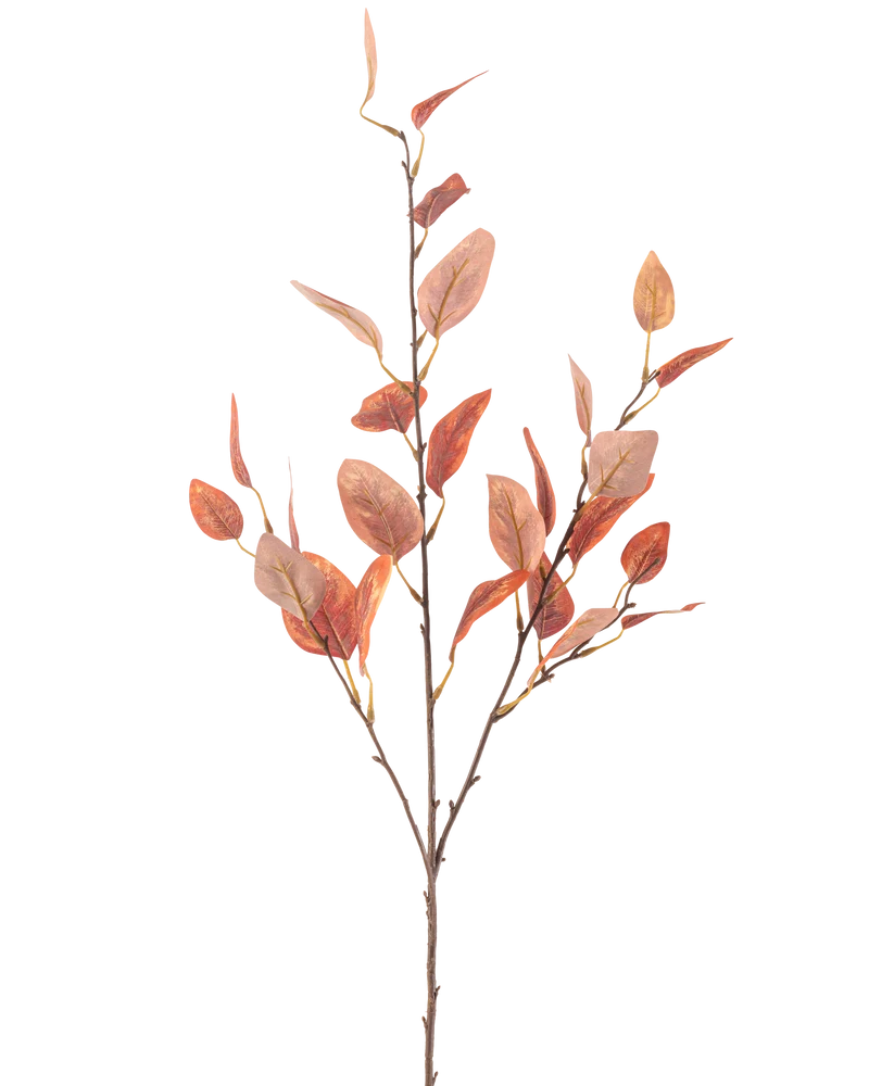Kunstbloem Eucalyptus 104 cm rood