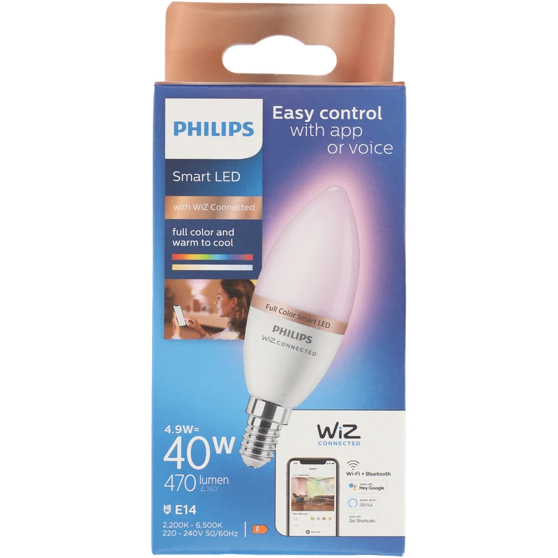 Philips Smart LED 40W E14 gekleurd licht