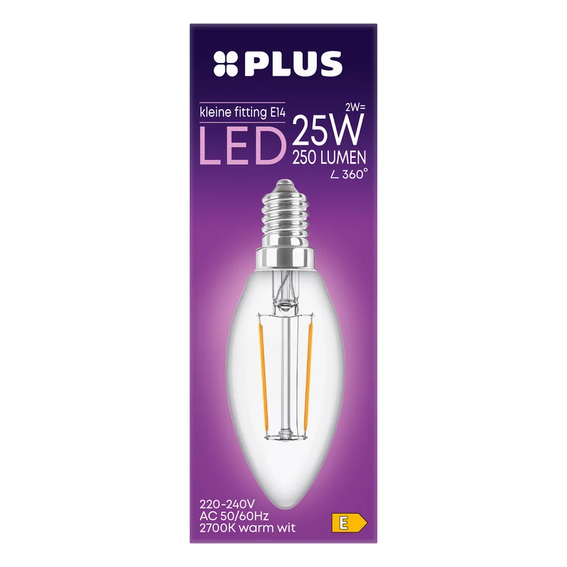 Lamp LED 25W Kaars kleine fit helder