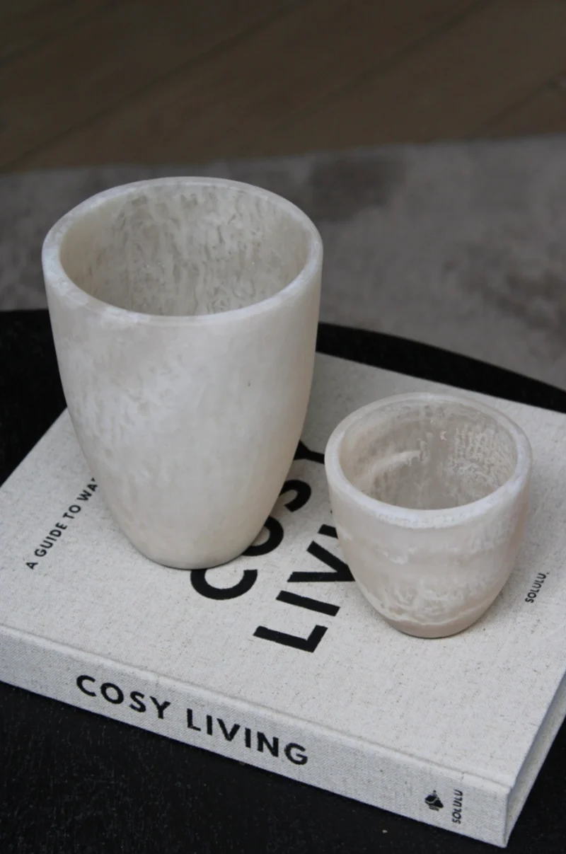 WAXINEHOUDER | MARBLE BEIGE | 2 FORMATEN