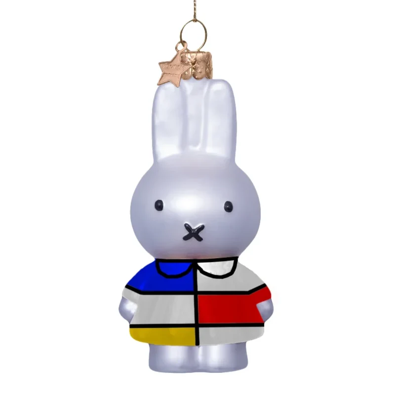 Kerstornament - Vondels x Nijntje Mondriaan jurk