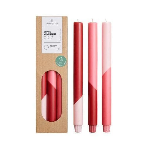 Kaarsen - Original Home set van 3 Red edition