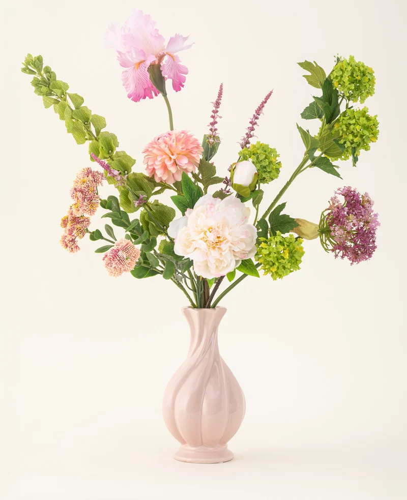 Zijden kunstbloemen boeket First Light