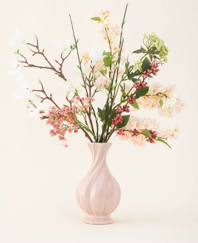Zijden kunstbloemen boeket Springtime Poem