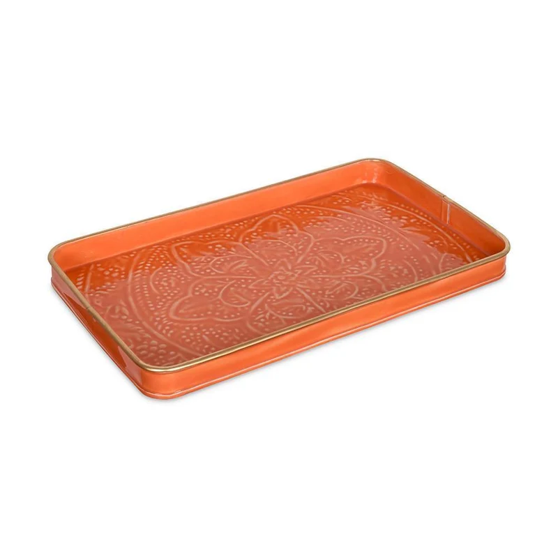 Serveerschaal - Zireg rechthoek helder oranje