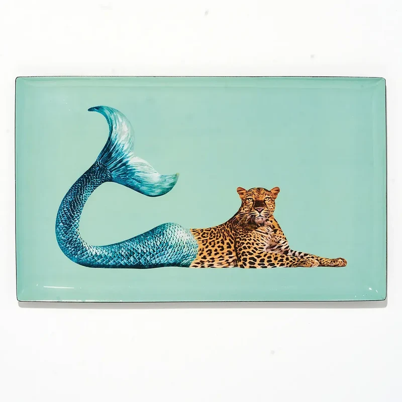 Dienblad rechthoekig Leopard - Gangzai Design