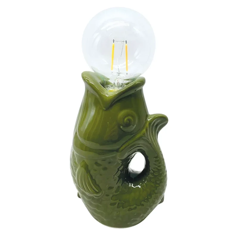 LED Lamp - Vis groen