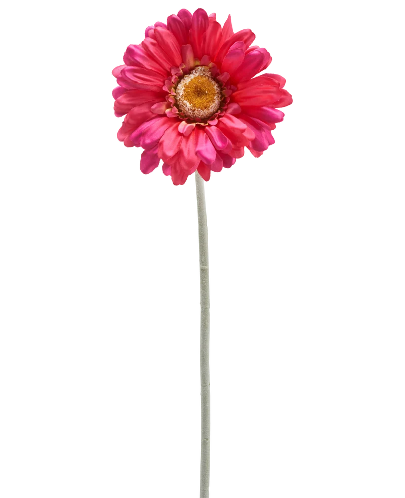 Kunstbloem Gerbera 53 cm bordeaux