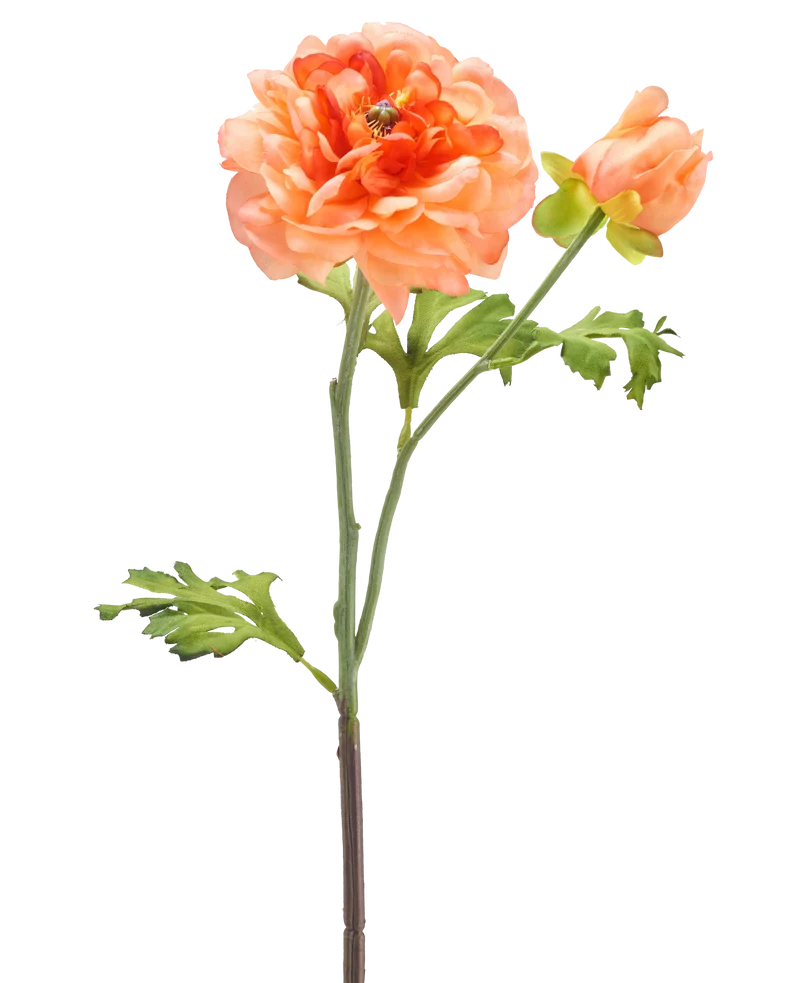 Kunstbloem Ranunculus 51 cm licht roze