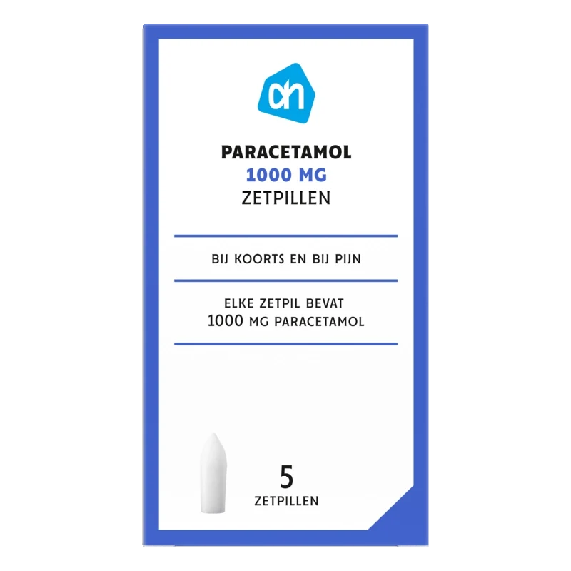 Paracetamol zetpillen 1000mg