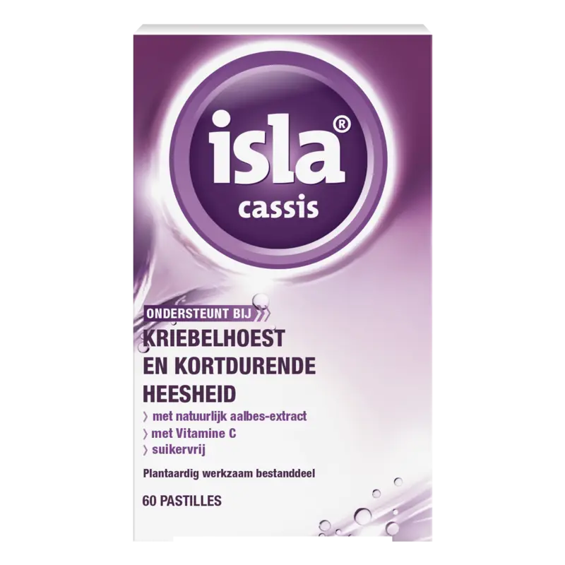 Isla Cassis pastilles kriebelhoest & heesheid