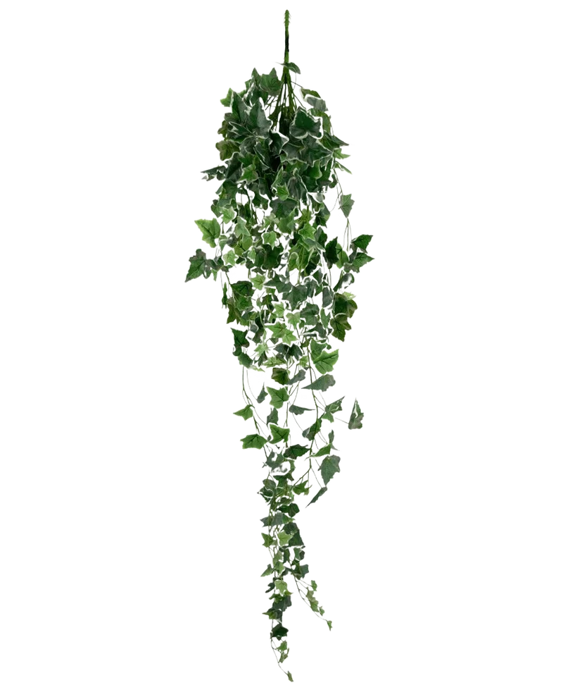 Kunst Klimop 130 cm groen/wit