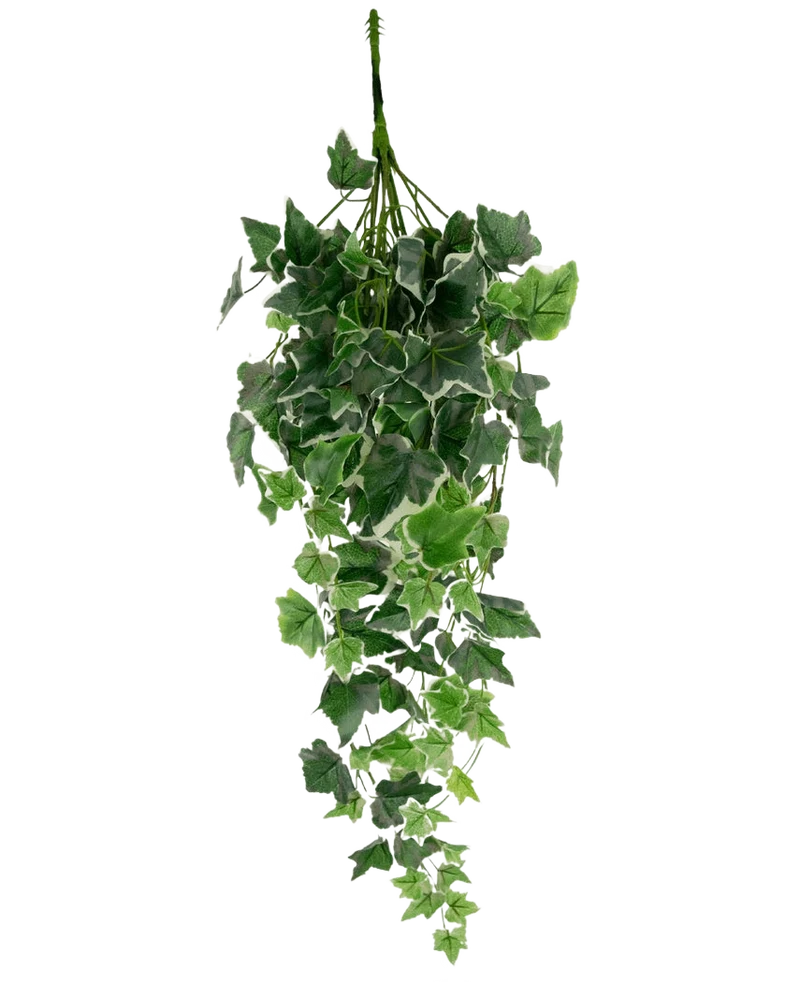 Kunst Klimop 70 cm groen/wit