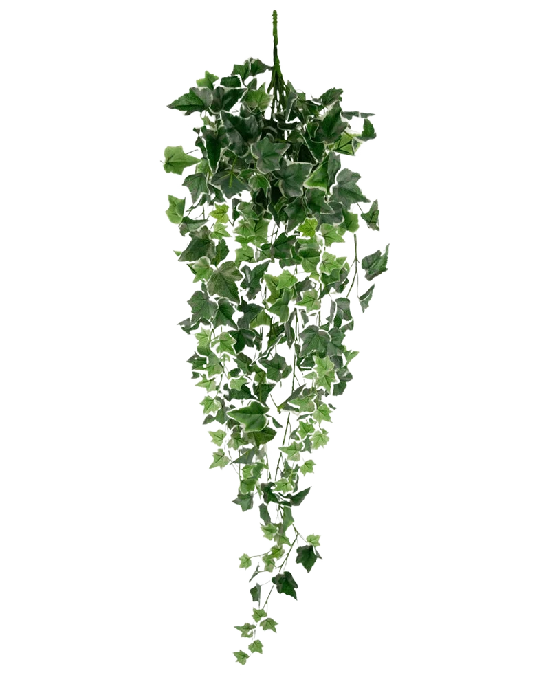 Kunst Klimop 70 cm groen/wit