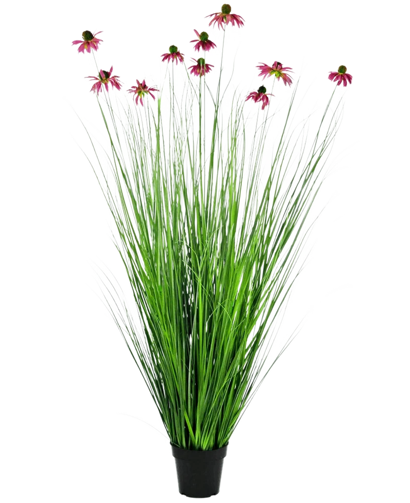 Kunst Grasplant Chrysanthemum 150 cm brandvertragend