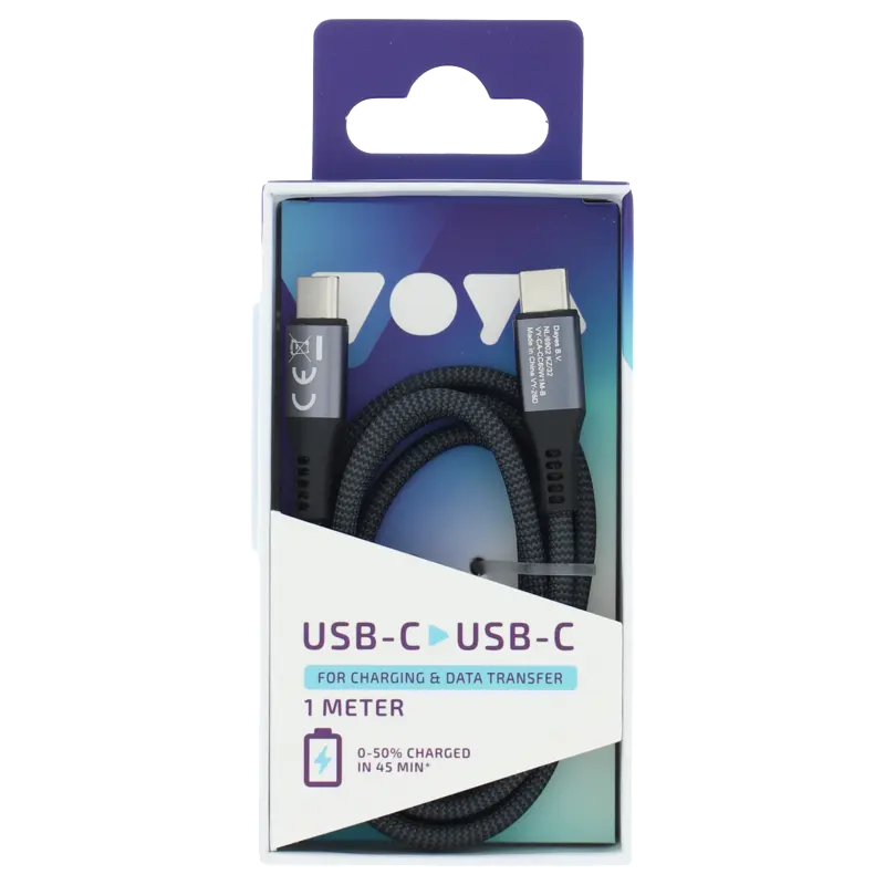 VOYA USB-C naar USB-C kabel 1 meter