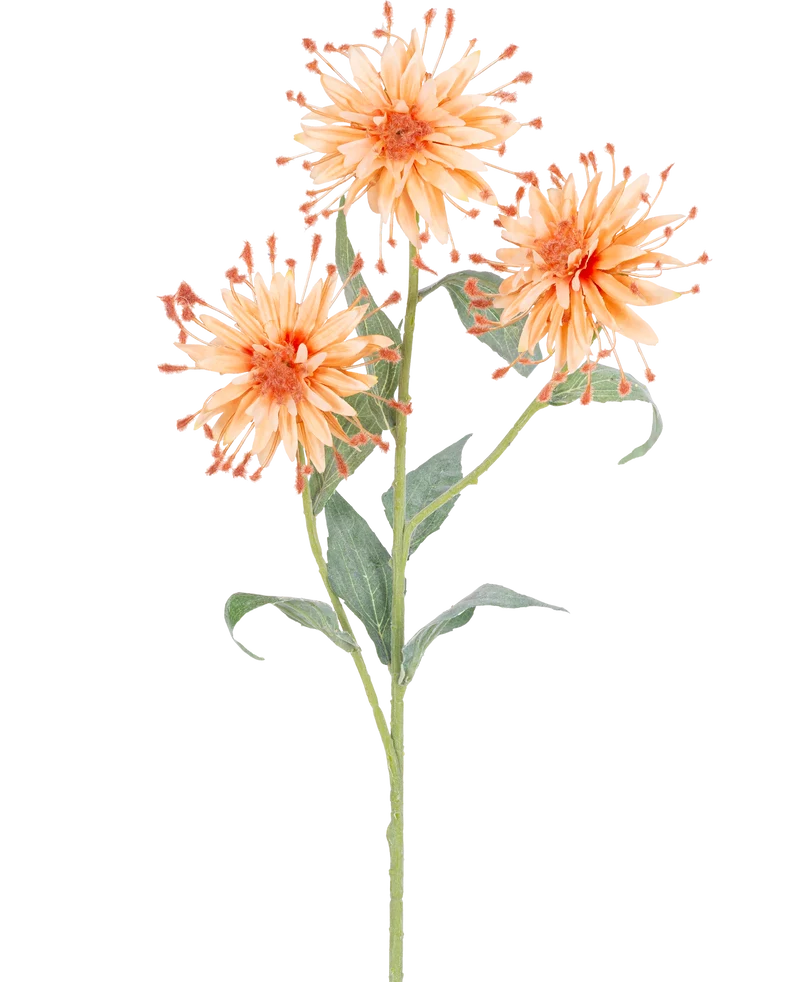 Kunstbloem Scabiosa Japonica 70 cm perzik