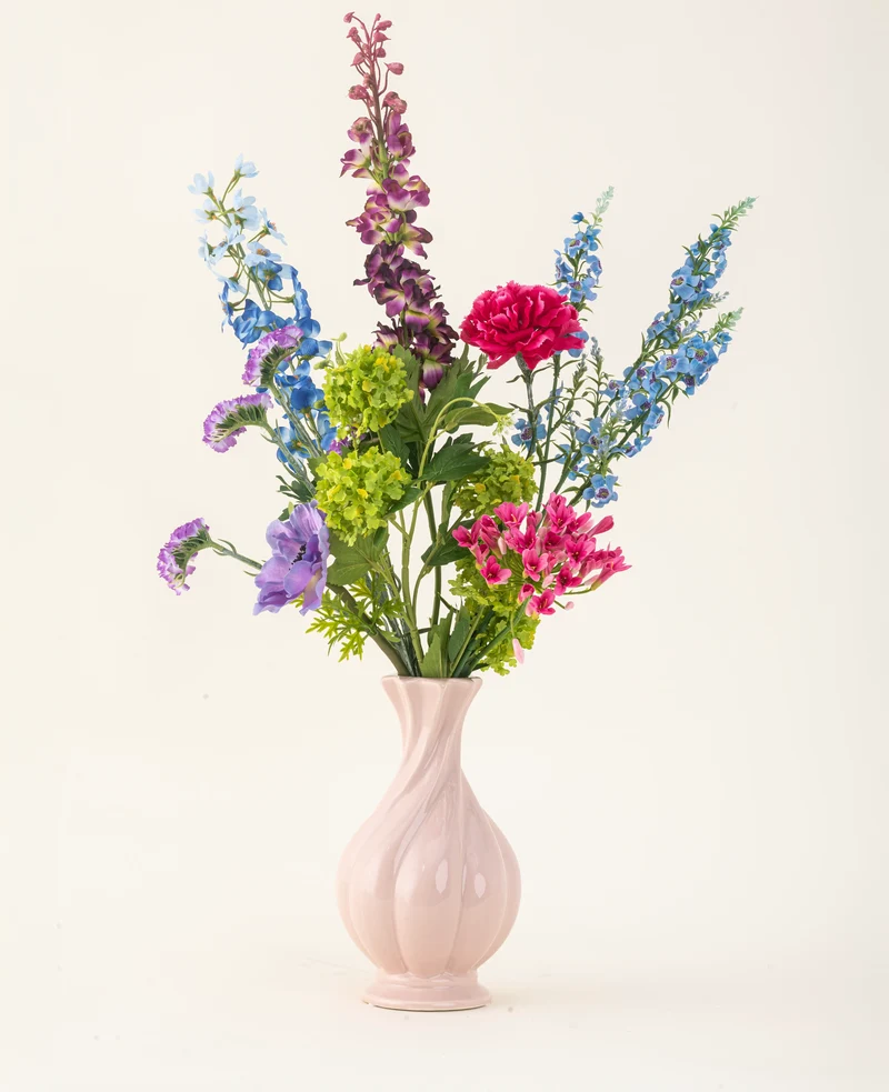 Zijden kunstbloemen boeket Blossom Breeze
