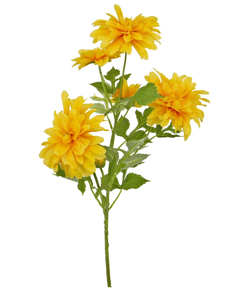 Kunstbloem Dahlia 60 cm oranje