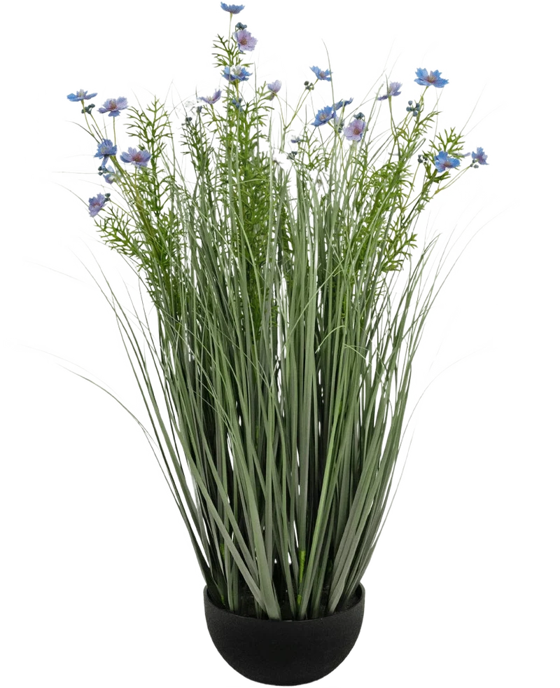 Kunstgras paarse Gesang Bloem uiengraspot 90cm brandvertragend