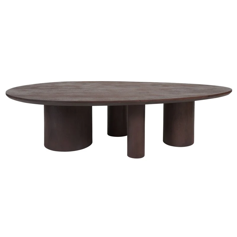 Salontafel Amir 140 x 80 cm – Espresso Mangohout